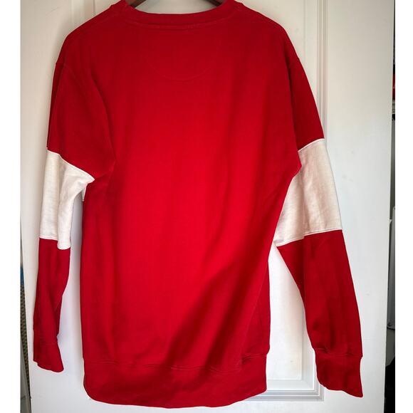 Vintage Cavaliers Fan Cloth Sweatshirt Red/White Stripe M RN156271 EUC - Picture 4 of 8